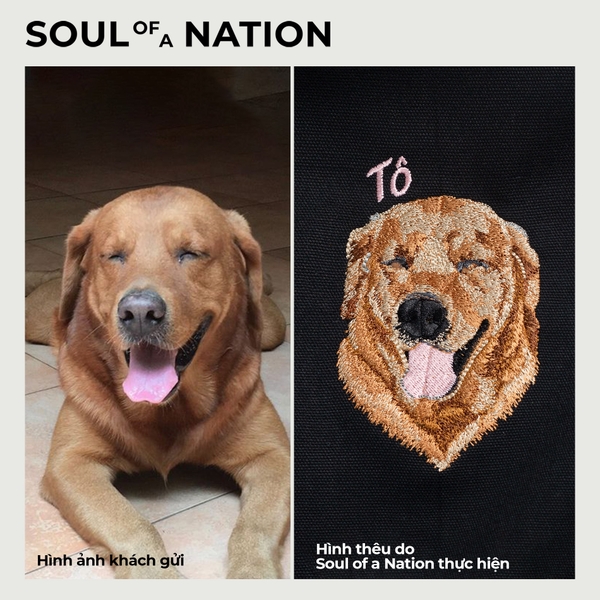 Dự án thêu pet chó Tô