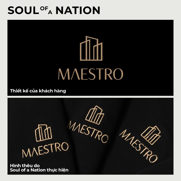 Dự án Hình thêu Logo Maestro