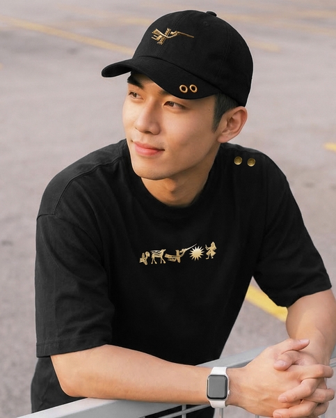 Nón Lưỡi Trai - Thêu Chim Lạc Đính Khoen Kim Loại