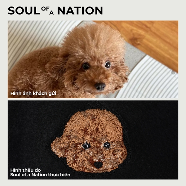 Dự án thêu pet chó Boo