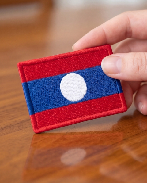 Patch Thêu - Cờ Lào