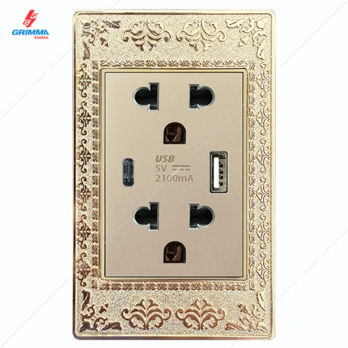 Bộ ổ cắm USB GRIMMA G9ZAXUSB | CÔNG TY CỔ PHẦN GRIMMA ELECTRIC
