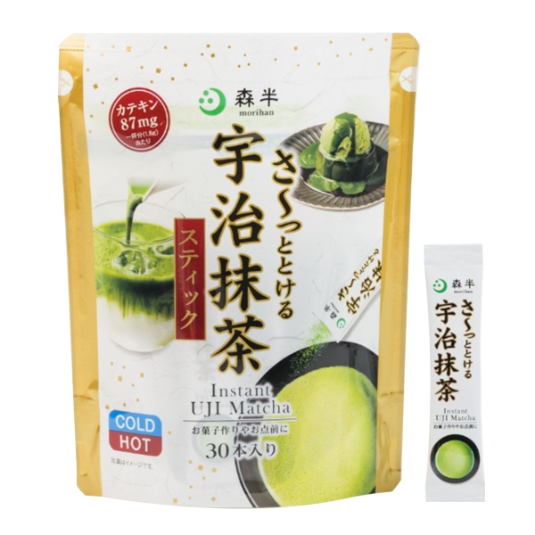 Bột Matcha Dễ Hòa Tan Morihan Uji Matcha Nhật Bản Túi 30 Thanh 1,8g