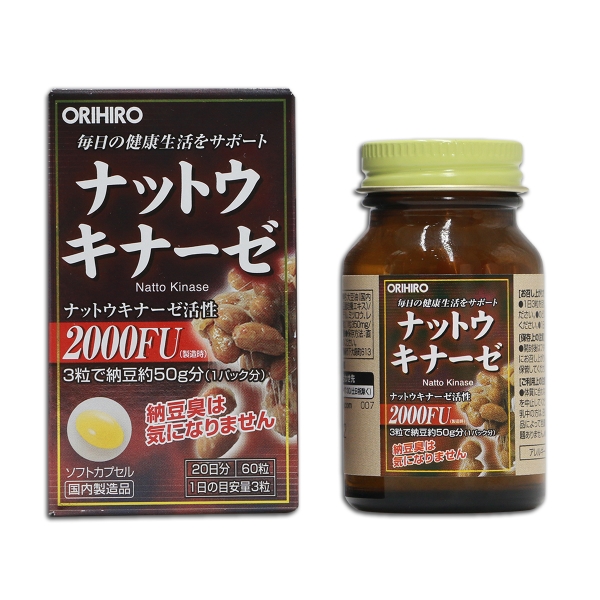 Viên Uống Phòng Ngừa Tai Biến Đột Quỵ Orihiro Nattokinase 2000FU