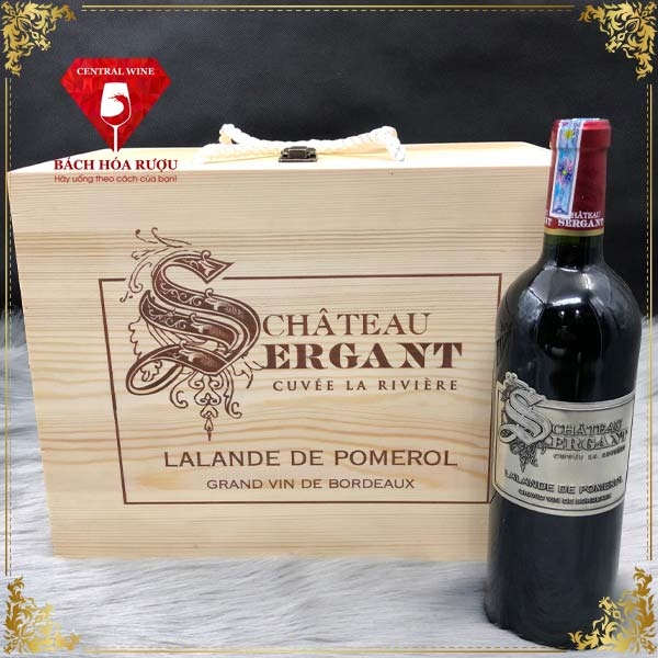 Hộp Gỗ 6 Chai Château Sergant