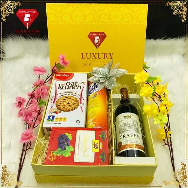 Hộp Quà Tết Rượu Vang QT002