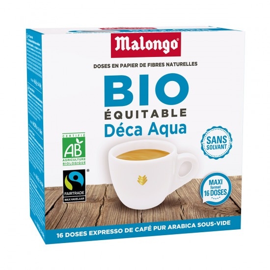 Cà phê viên nén Malongo Aqua Deca - Hộp 16 viên
