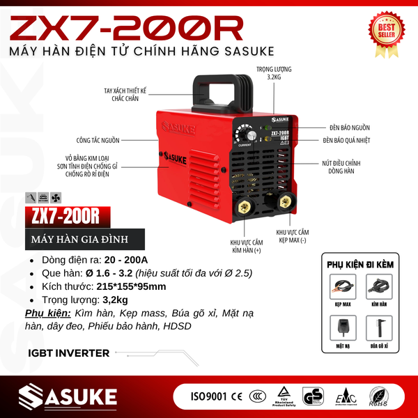 Core Energy X Mサイズ Máy hàn que mini ZX7-200R | TNT VIỆT NAM