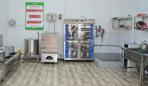 Cung cấp Thiết bị bếp trường mầm non, tiểu học ở Nghệ An, Hà Tĩnh