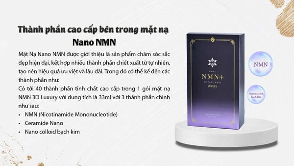 Mặt Nạ Cao Cấp Nano NMN+3D Face Mask