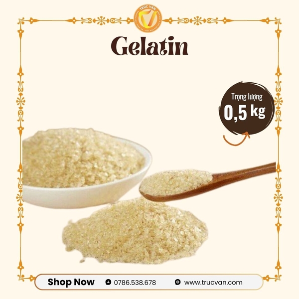 Bột gelatine 500g