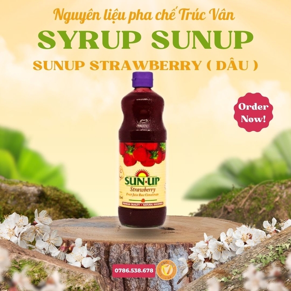 Syrup Sun Up Dâu (Strawberry) - 850ml