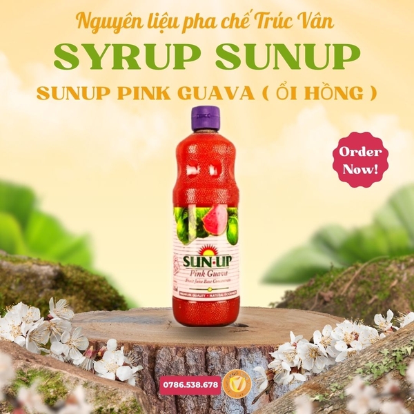 Syrup Sun Up Ổi hồng (Pink Guava) - 850ml