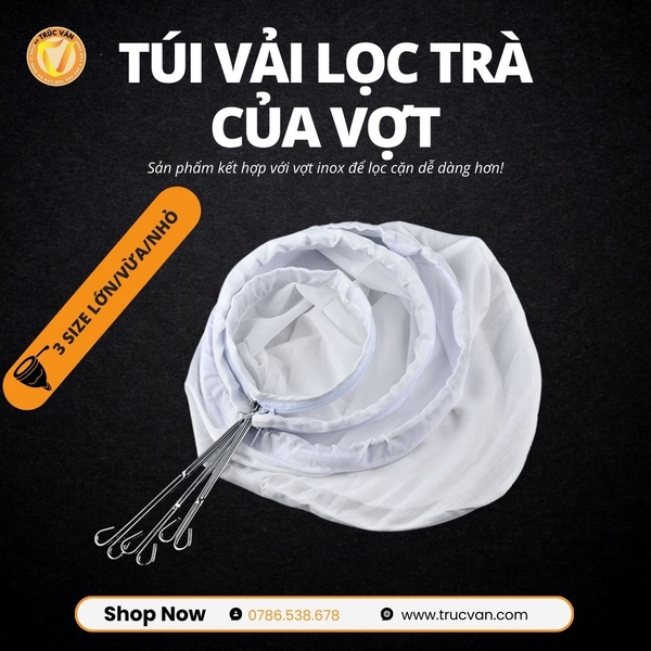Vợt lọc trà vừa