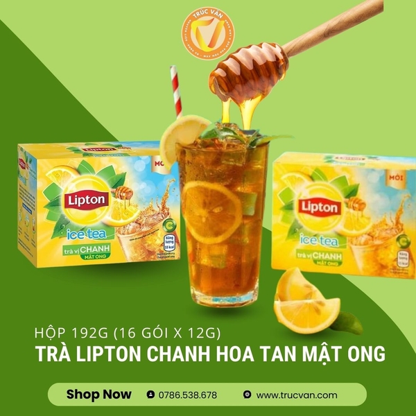 Trà Lipton chanh hòa tan mật ong