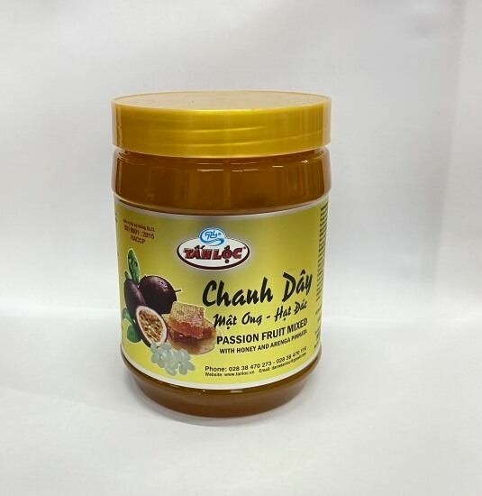 Chanh Dây Mật Ong Hạt Đác Tấn Lộc 900g