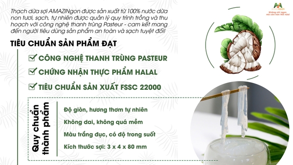 Thạch Dừa sợi Amazingon