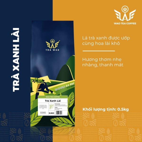 Trà Xanh Lài (Nhài) WAO 0.5 KG