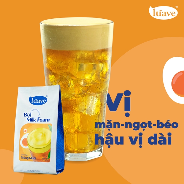 Bột Milk Foam Lúave Trứng Muối