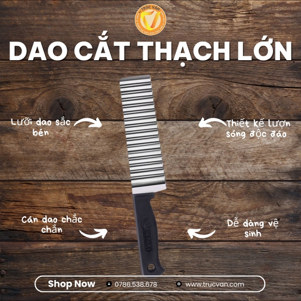 Dao cắt thạch lớn 24 x 13.8 x 4 cm
