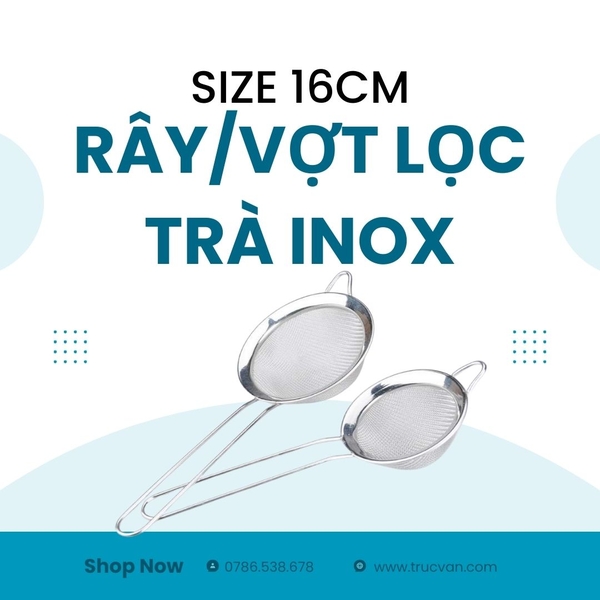 Vợt rây lọc hạt 16cm
