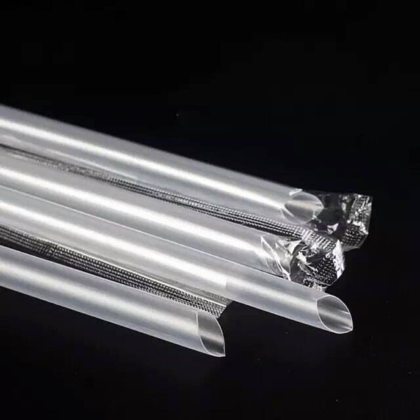 Ống hút đá xay trắng có bọc (Phi 6)