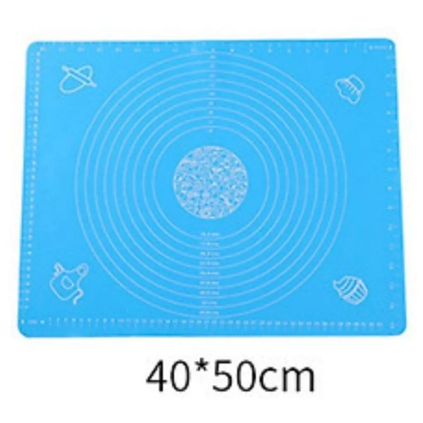 Tấm nhào bột silicon 40x50 - xanh