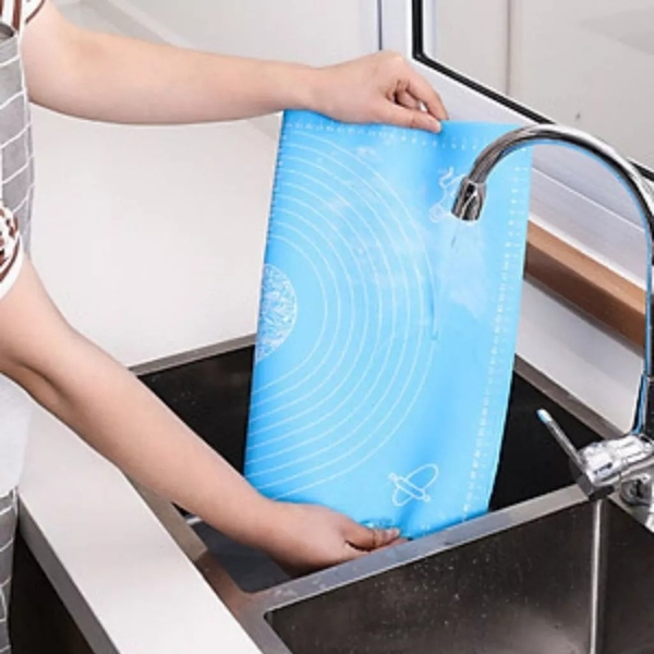 Tấm nhào bột silicon 40x50 - xanh
