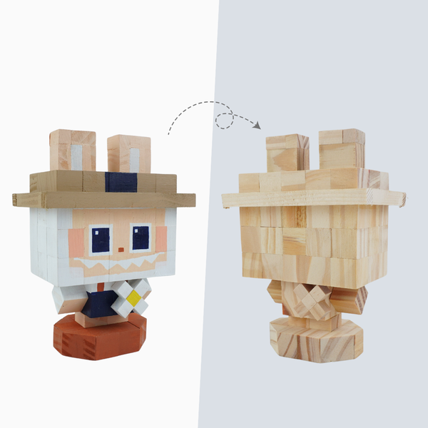 p8. (DIY) Kit Tô Màu Mô Hình Labubu Daisy