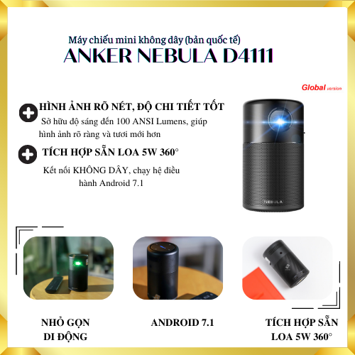 Cho thuê máy chiếu di động cầm tay