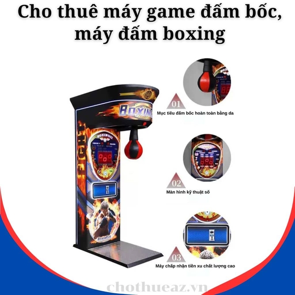 Cho thuê máy game đấm bốc, máy đấm boxing tại Hà Nội, Hải Phòng, Đà Nẵng, TP Hồ Chí Minh