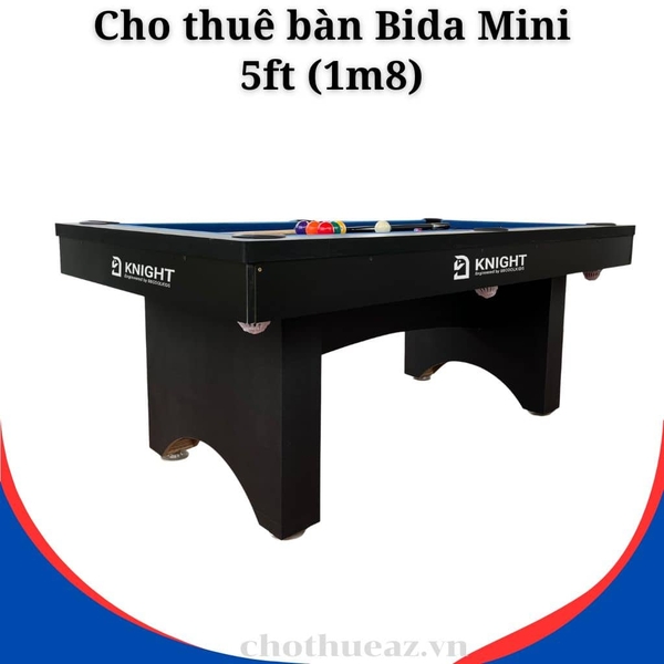 Cho thuê bàn Bida KNIGHT Mini 5ft (1m8) tại Hà Nội, Hải Phòng, Đà Nẵng, TP. Hồ Chí Minh