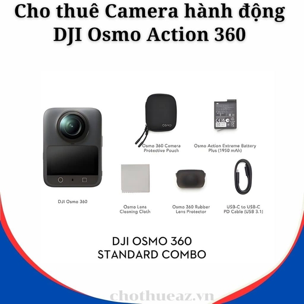 Cho thuê Camera hành động DJI Osmo Action 360 tại Hà Nội, Hải Phòng, Đà Nẵng, TP Hồ Chí Minh