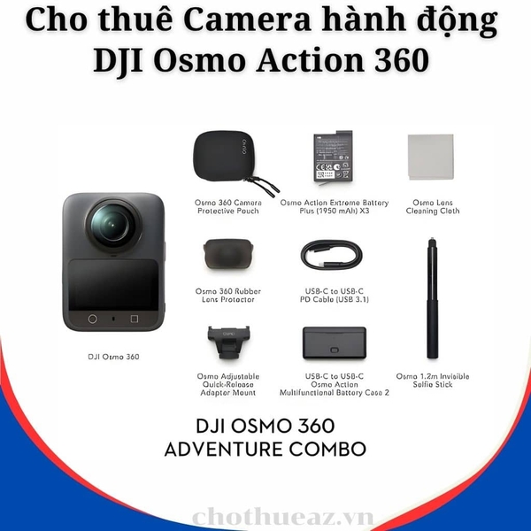 Cho thuê Camera hành động DJI Osmo Action 360 tại Hà Nội, Hải Phòng, Đà Nẵng, TP Hồ Chí Minh