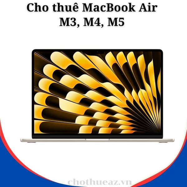Cho thuê MacBook Air M3, M4, M5 tại Hà Nội, Hải Phòng, Đà Nẵng, TP.Hồ Chí Minh