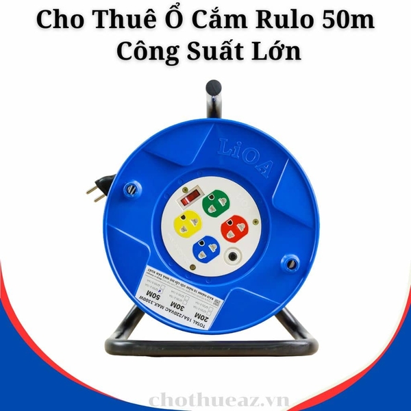 Cho Thuê Ổ Cắm Rulo 50m Công Suất Lớn Tại Hà Nội, Hải Phòng, Đà Nẵng, TP Hồ Chí Minh