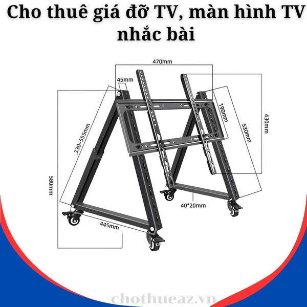 Cho thuê giá đỡ TV, màn hình TV nhắc bài tại Hà Nội, Hải Phòng, Đà Nẵng, TP Hồ Chí Minh