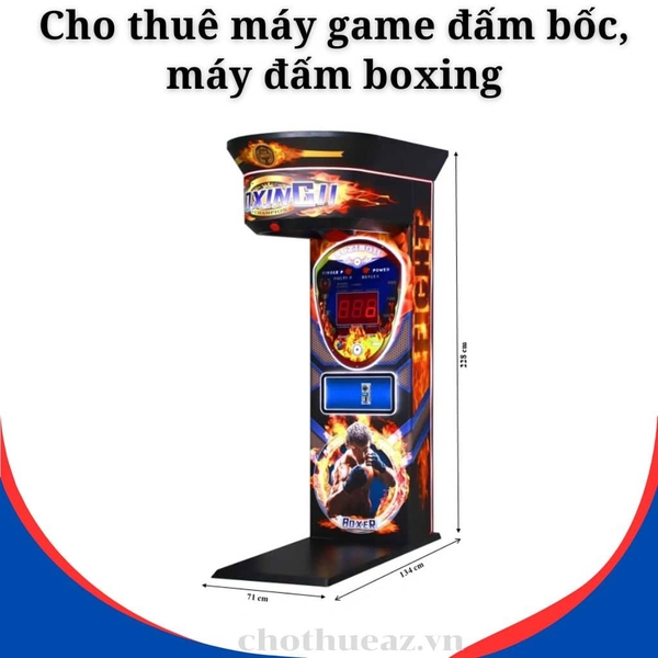 Cho thuê máy game đấm bốc, máy đấm boxing tại Hà Nội, Hải Phòng, Đà Nẵng, TP Hồ Chí Minh
