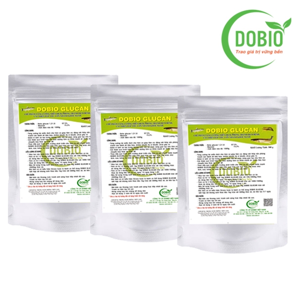 DOBIO GLUCAN CHẾ PHẨM TĂNG MIỄN DỊCH PHÒNG BỆNH THỦY SẢN CÁ TÔM ẾCH