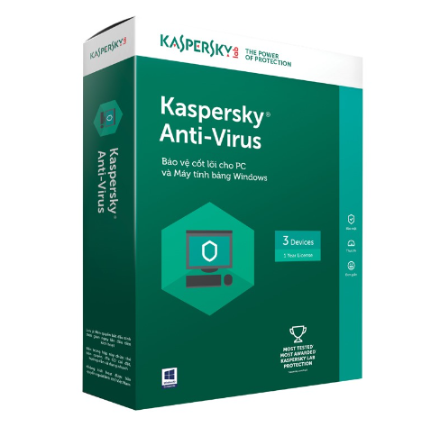 KASPERSKY ANTI VIRUT 3PC/1 NĂM New full box Chính hãng VAT