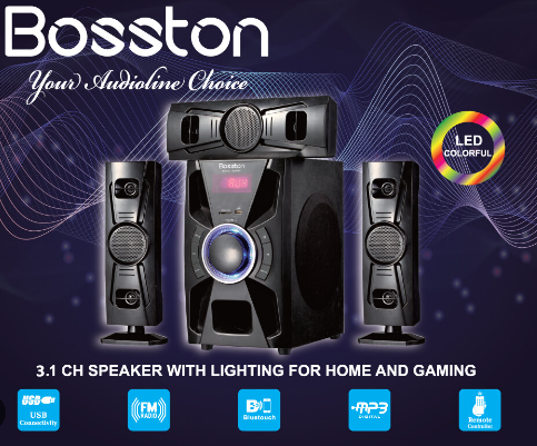 Loa BOSSTON T3900-BT 2.1 60W (BLUETOOTH) VAT