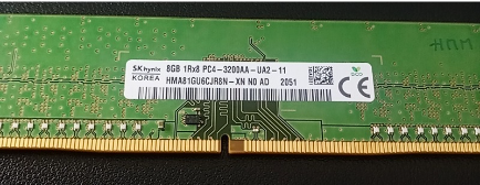 RAM PC DR4 8GB/3200 MÁY BỘ CTY