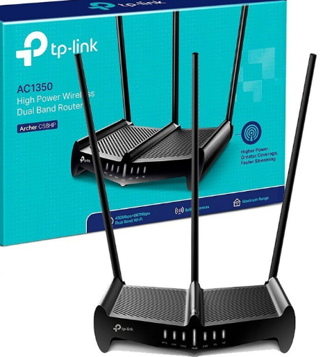 PHÁT WIFI TP-LINK C58HP 450Mbps 4PORT 3 ĂNGTEN CHÍNH HÃNG VAT+ (DÒNG XUYÊN TƯỜNG CÔNG SUẤT CAO)