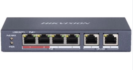 Switch POE HIKVISION 4Port DS-3E1106P-EI/M (Cloud) VAT