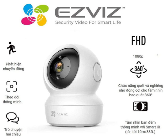 CAMERA ROBOT EZVIZ C6N 2.0MP (XOAY 360,ĐÀM THOẠI)