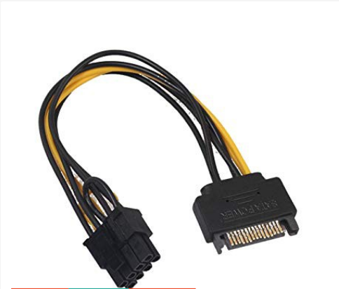 Cáp Nguồn Sata --> Nguồn VGA 8 PIN (6+2)