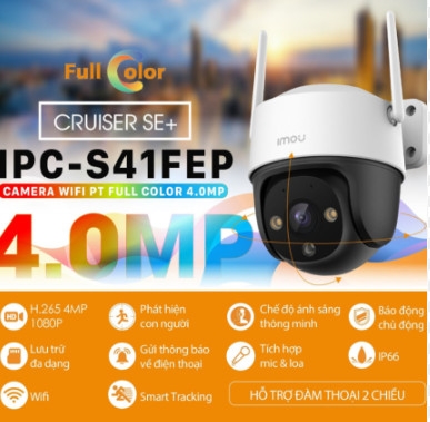 CAMERA IMOU S51FEP 5MP (Wifi/thẻ nhớ/360 Ngoài trời) VAT