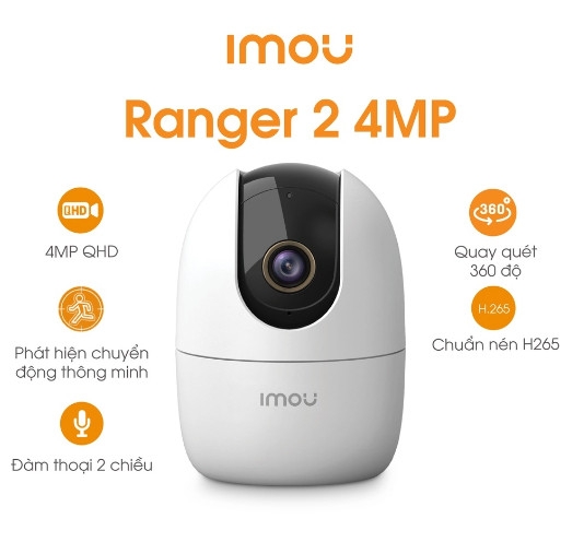 Camera IMOU IPC-A42P-D-V2 4.0M (Wifi/Thẻ/Xoay 360)