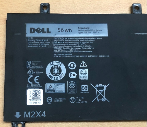 PIN LAPTOP DELL 9560/H5H20 ZIN 56W