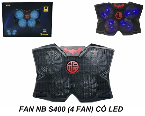 ĐẾ TẢN NHIỆT LAPTOP S400 4FAN LED